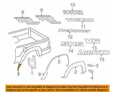 2009 toyota tacoma parts diagram