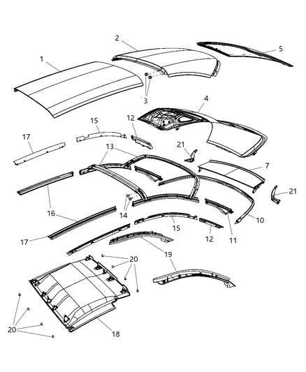 2010 chrysler sebring convertible parts diagram