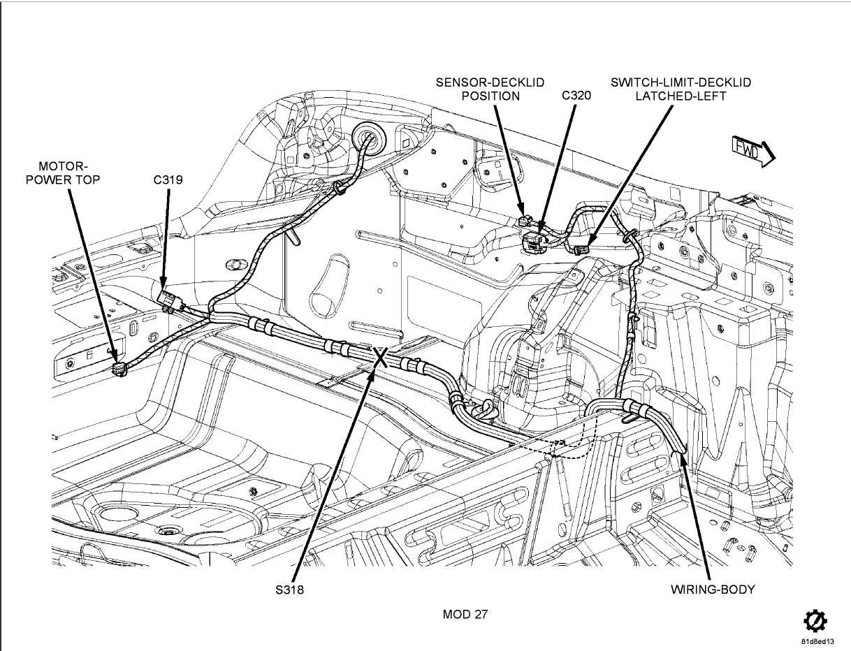 2010 chrysler sebring convertible parts diagram