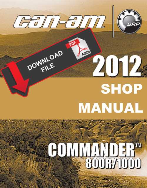 2012 can am commander 1000 parts diagram