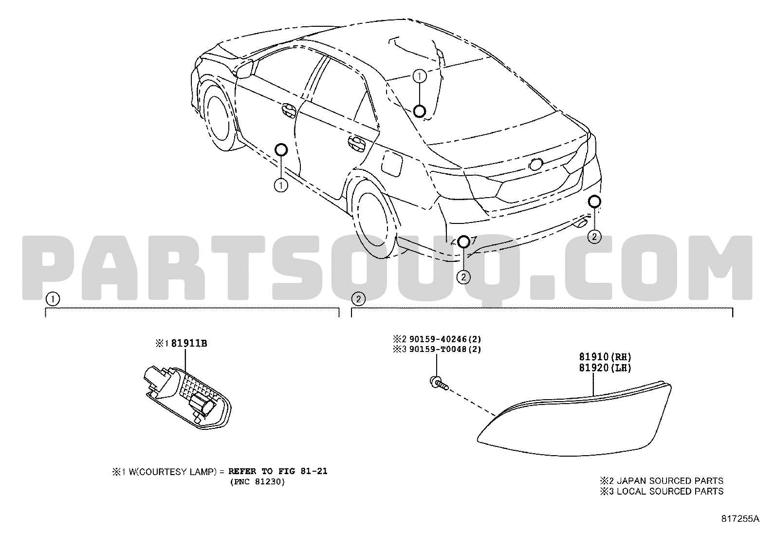 2012 toyota camry parts diagram