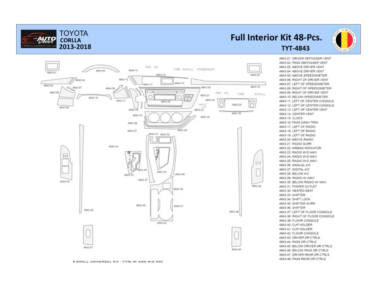 2012 toyota corolla parts diagram