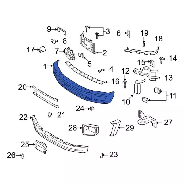 2013 ford f150 front end parts diagram