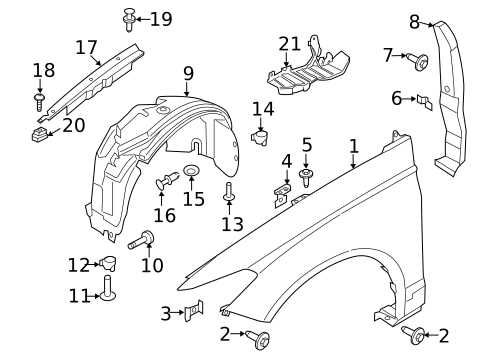 2013 ford fusion parts diagram