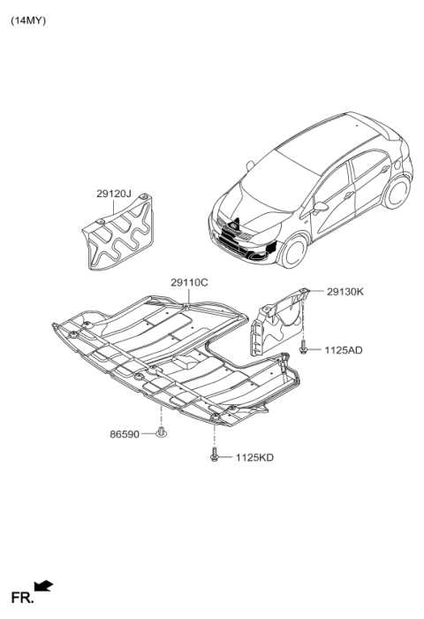 2013 kia rio parts diagram