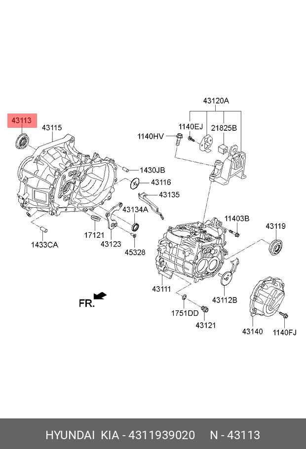 2013 kia rio parts diagram