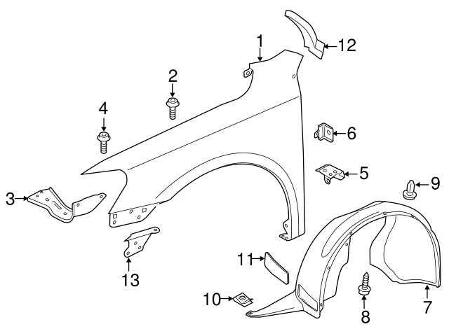 2013 vw passat parts diagram