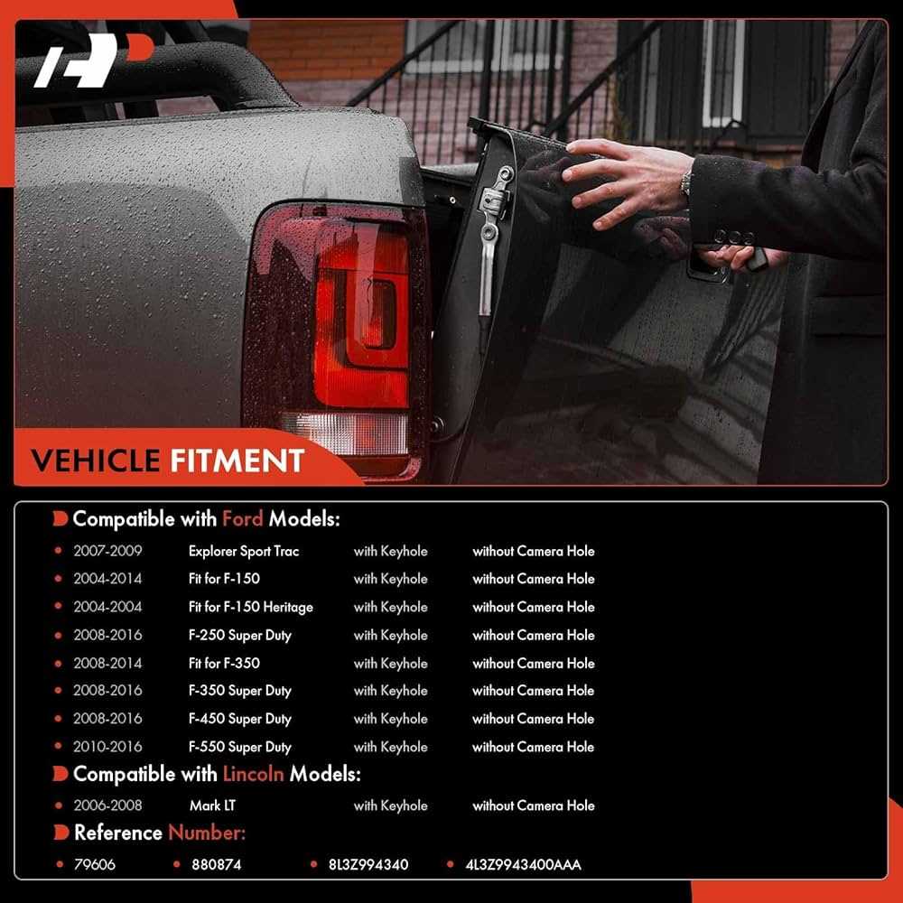 2014 ford f150 tailgate parts diagram