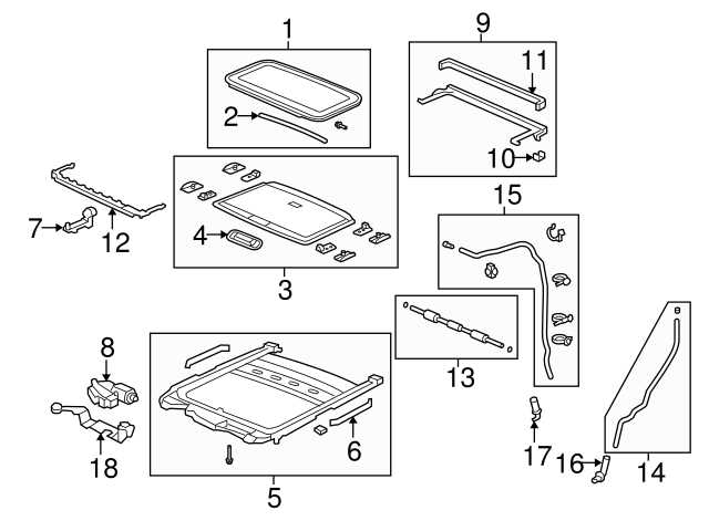 2014 honda pilot parts diagram