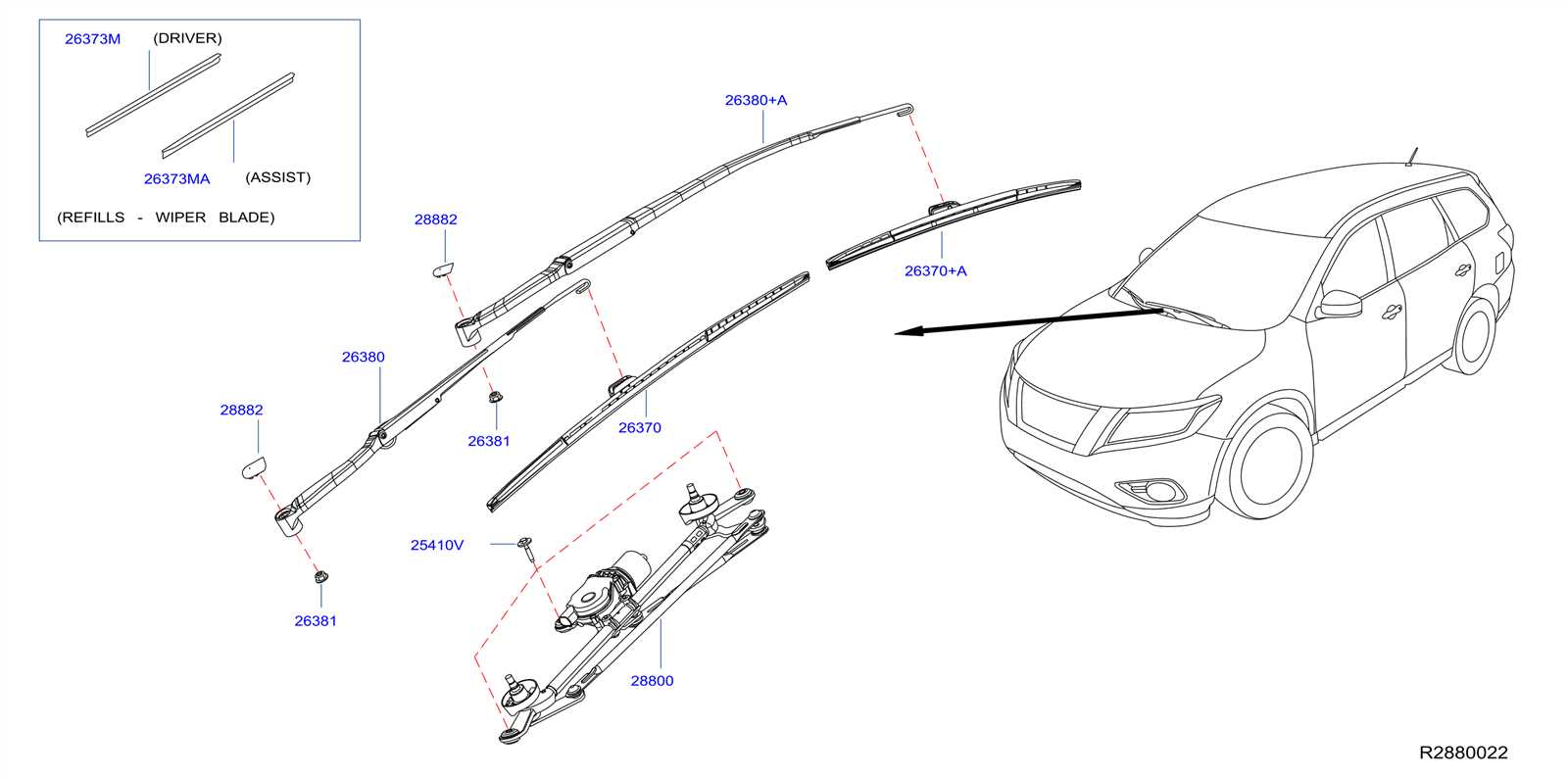 2014 nissan pathfinder parts diagram