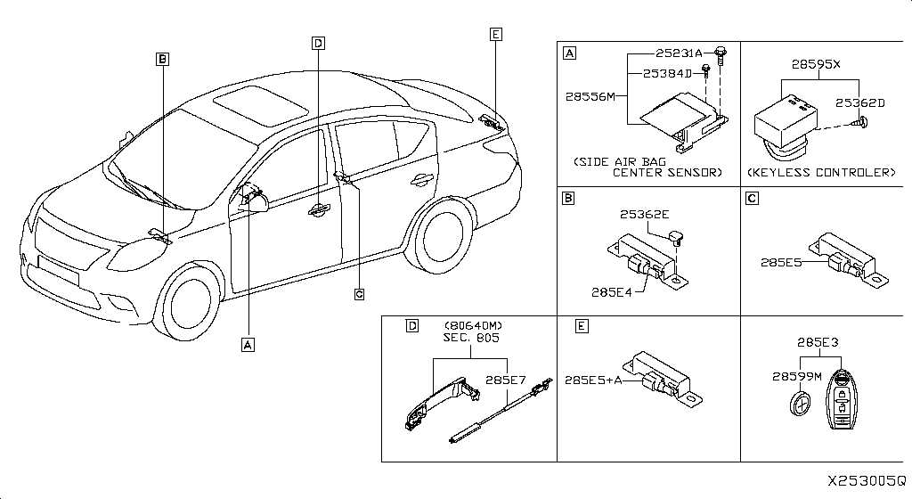 2014 nissan versa parts diagram