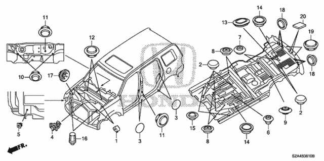 2014 honda pilot parts diagram