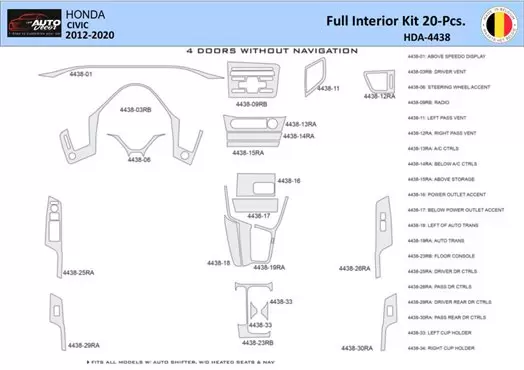 2015 honda civic parts diagram