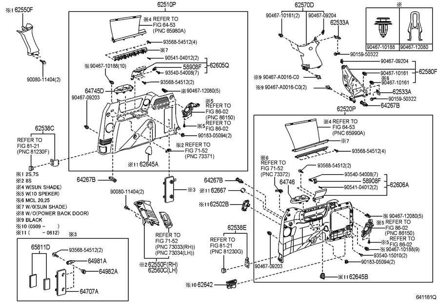 2015 toyota sienna parts diagram