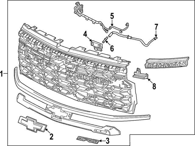 2016 chevy silverado parts diagram