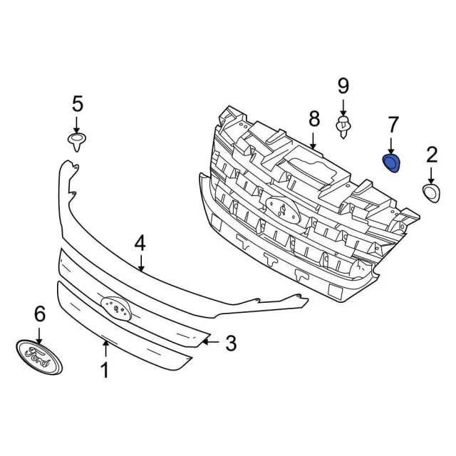 2016 ford edge parts diagram