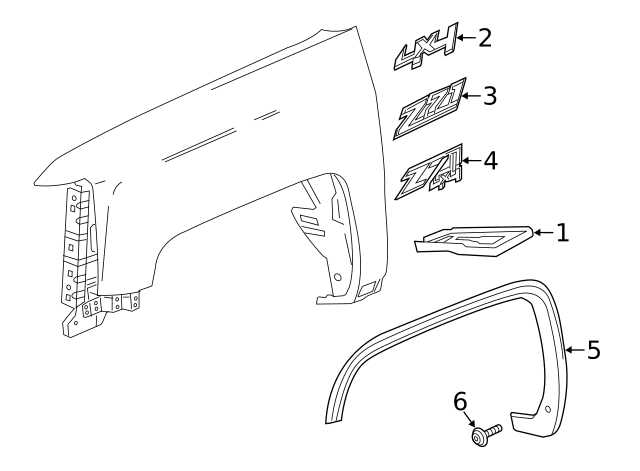 2016 silverado parts diagram