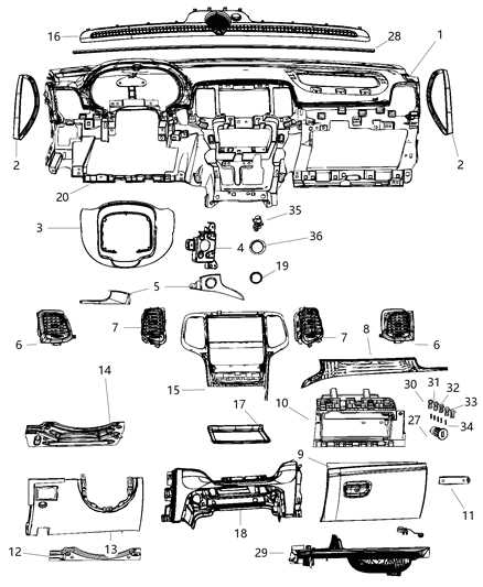 2016 dodge durango parts diagram