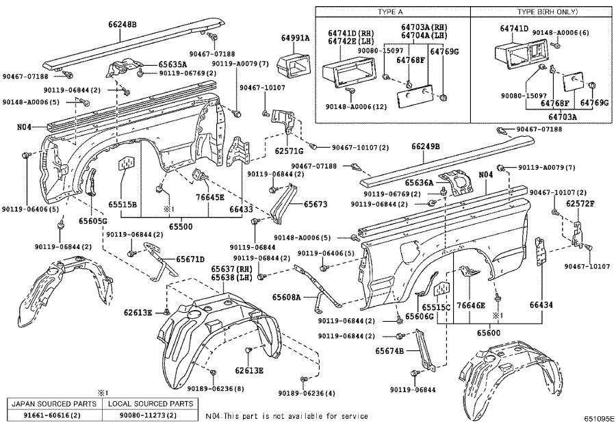 2017 tacoma parts diagram