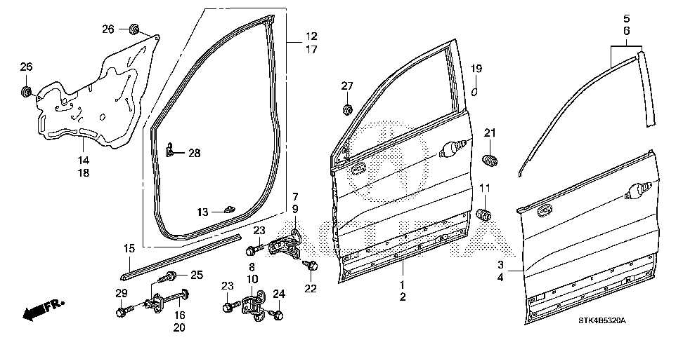 2017 acura rdx parts diagram