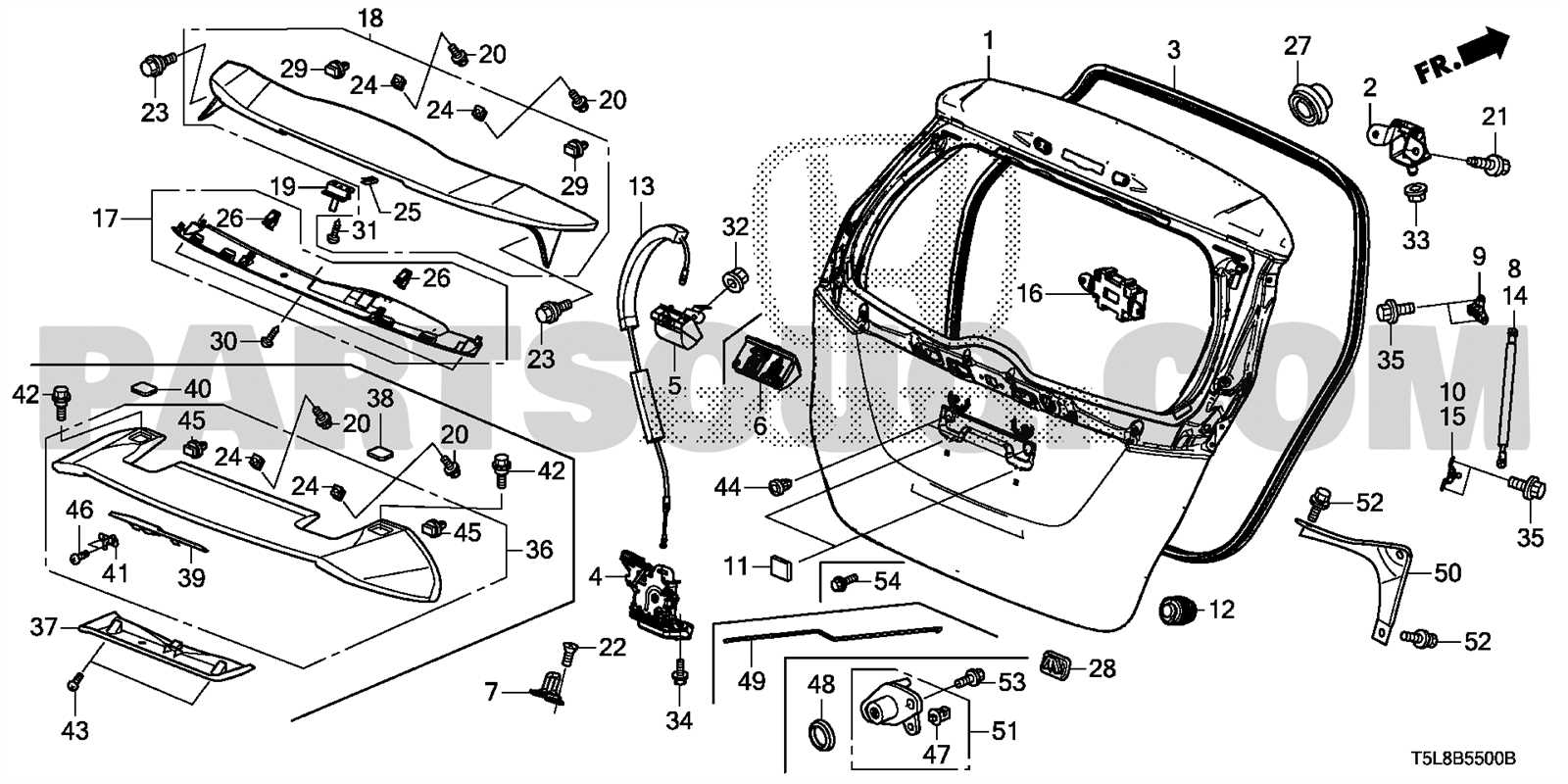 2017 honda cr v body parts diagram