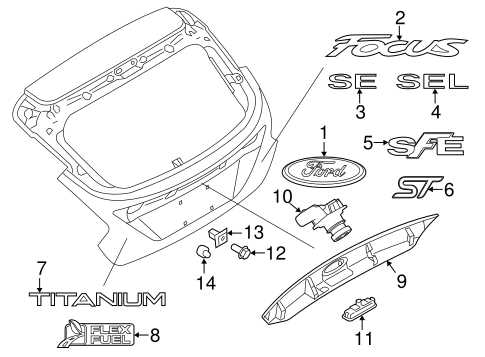 2018 ford focus parts diagram