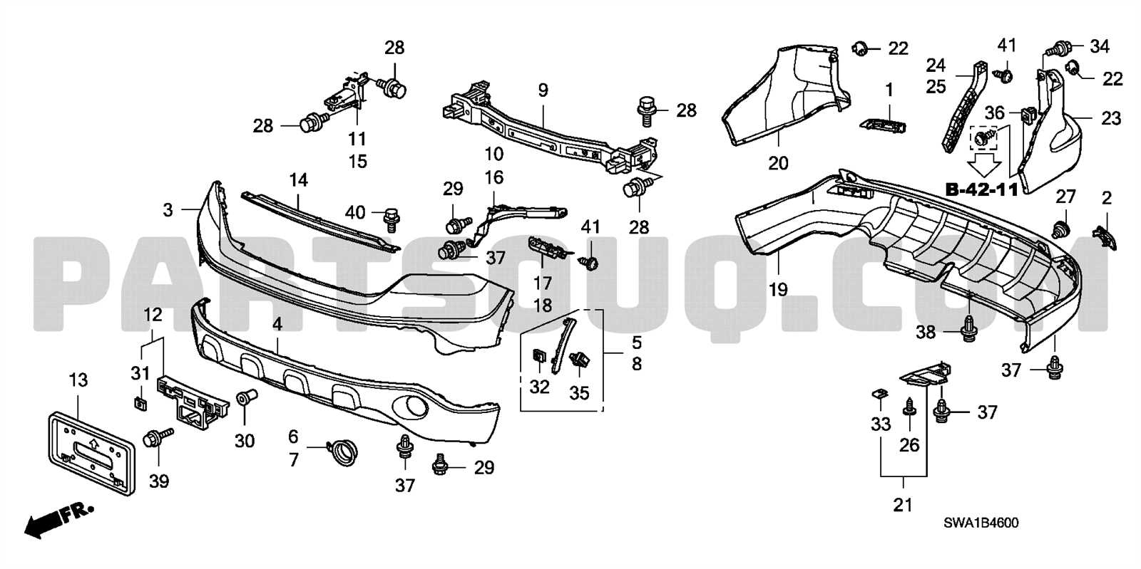 2018 honda cr v body parts diagram