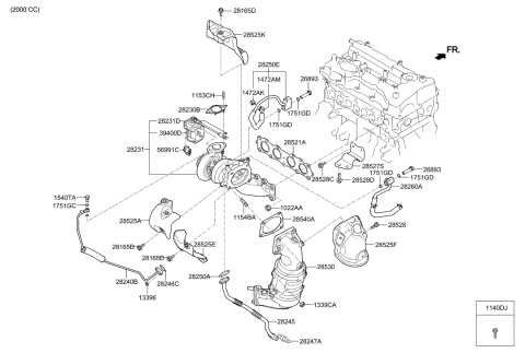 2018 hyundai sonata parts diagram