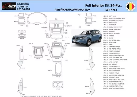 2018 subaru forester parts diagram