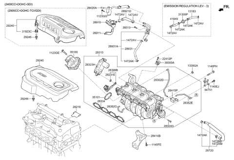 2018 hyundai sonata parts diagram