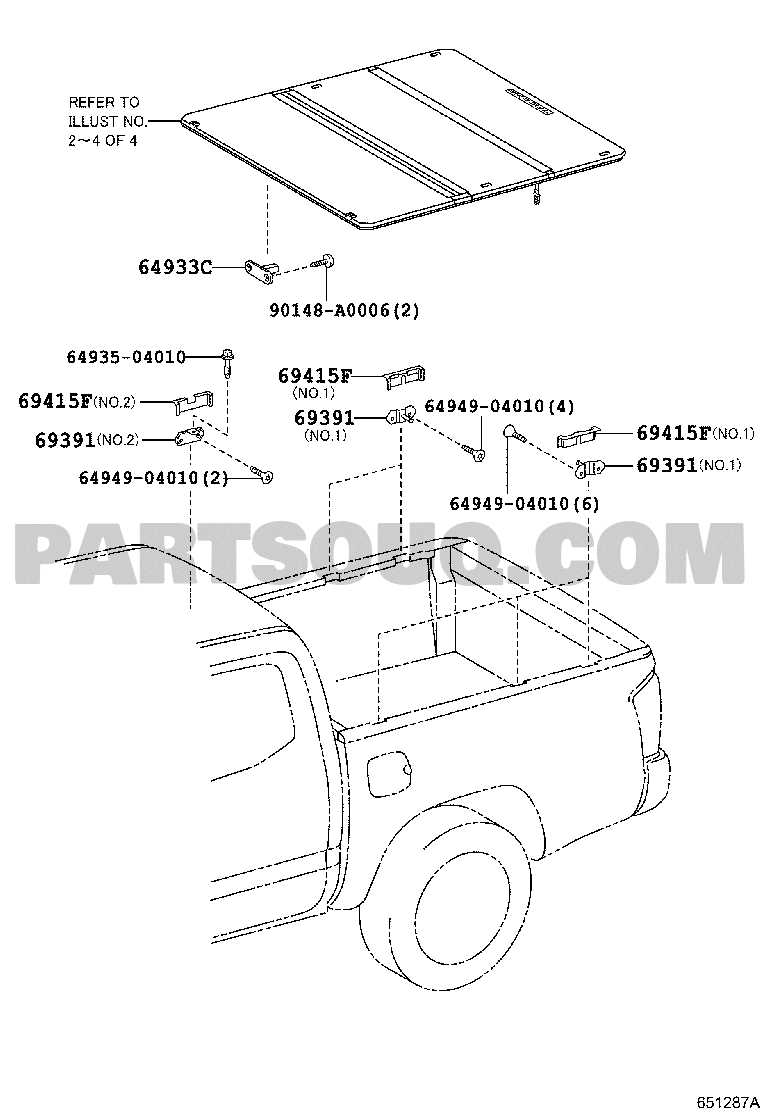 2019 toyota tacoma parts diagram