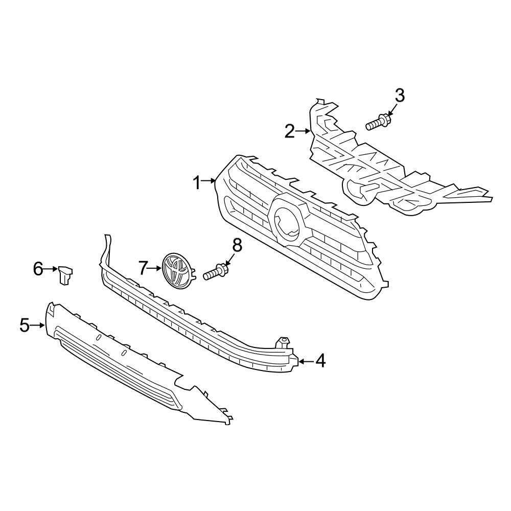 2020 toyota rav4 body parts diagram