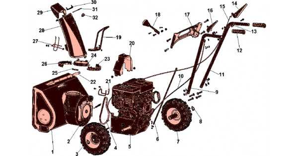 24 inch craftsman snowblower parts diagram