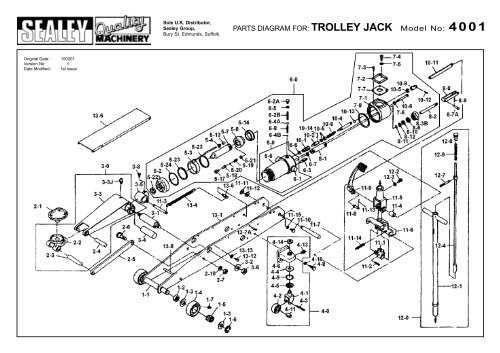 3 ton floor jack parts diagram