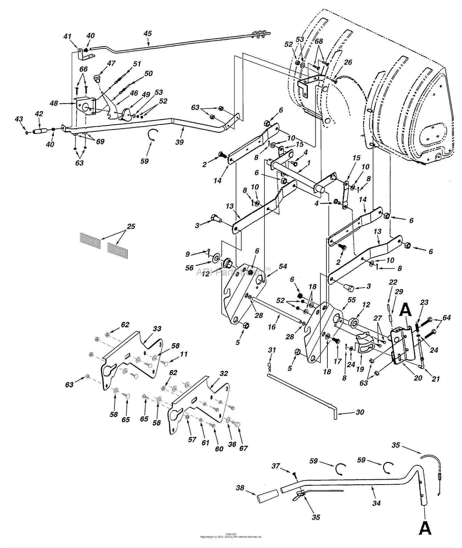 30 inch yardworks snowblower parts diagram