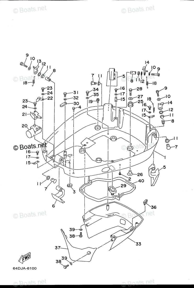 40 hp yamaha outboard parts diagram