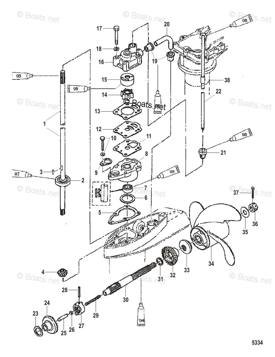 40 hp mercury outboard parts diagrams