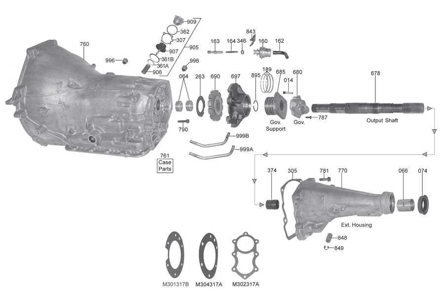 4r100 parts diagram