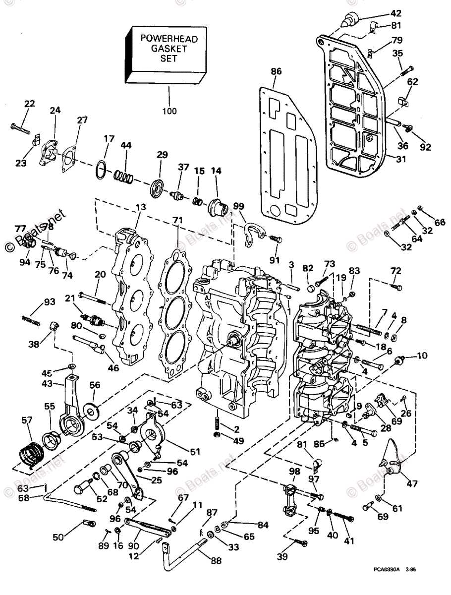 50 hp johnson outboard parts diagram