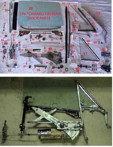 69 camaro door parts diagram