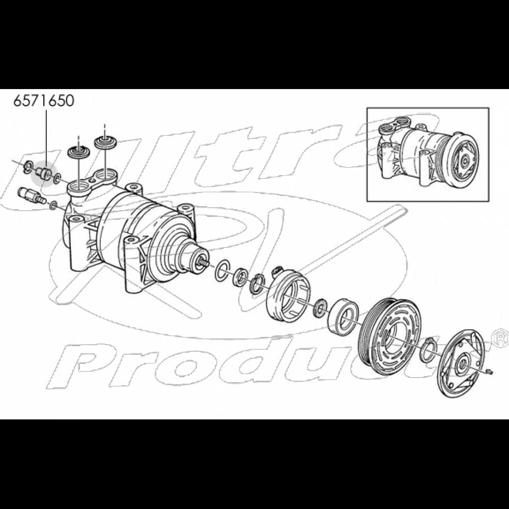 a c compressor parts diagram