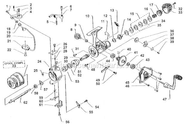 abu garcia reel parts diagram