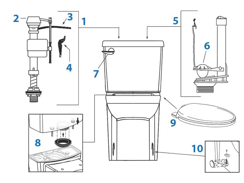 american standard cadet faucet parts diagram