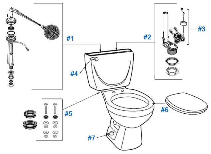 american standard urinal parts diagram