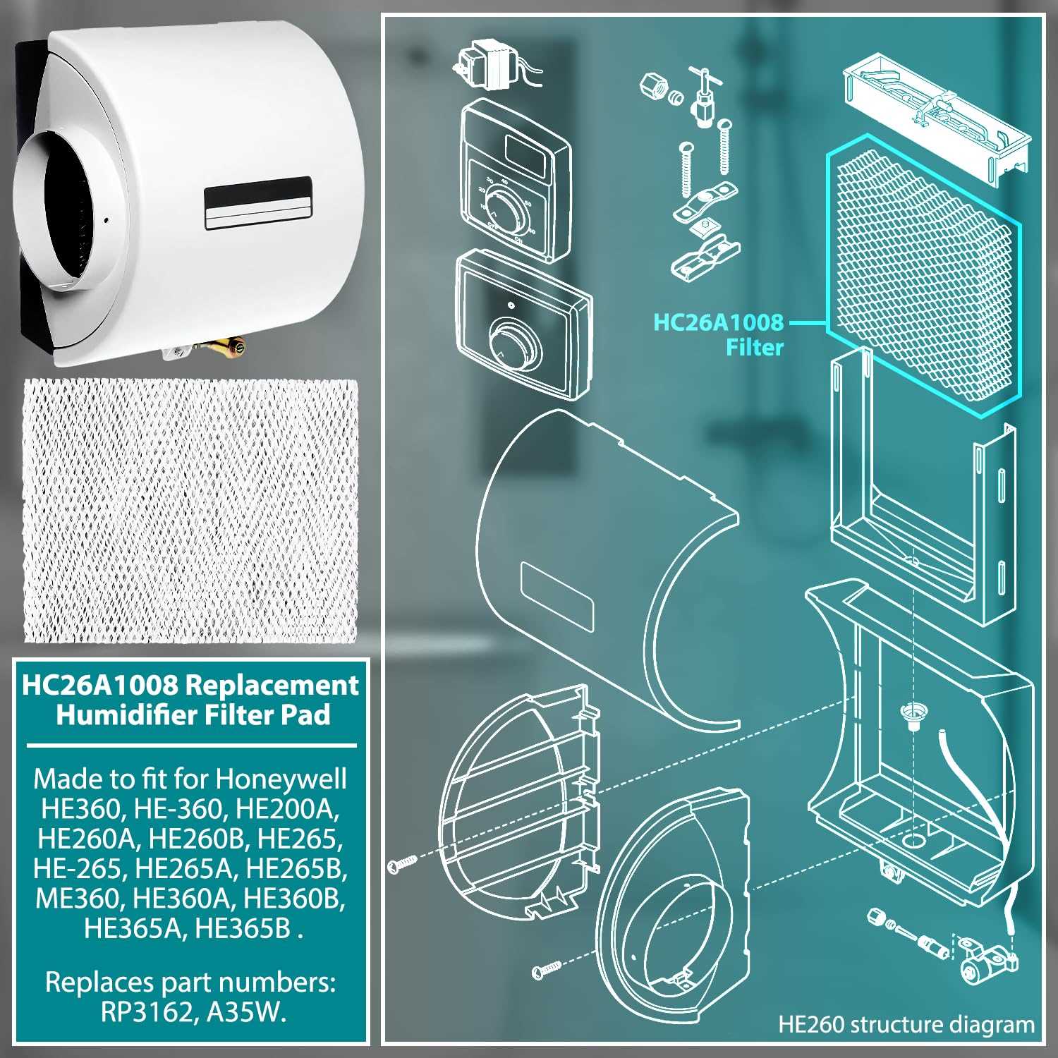 aprilaire 600 parts diagram