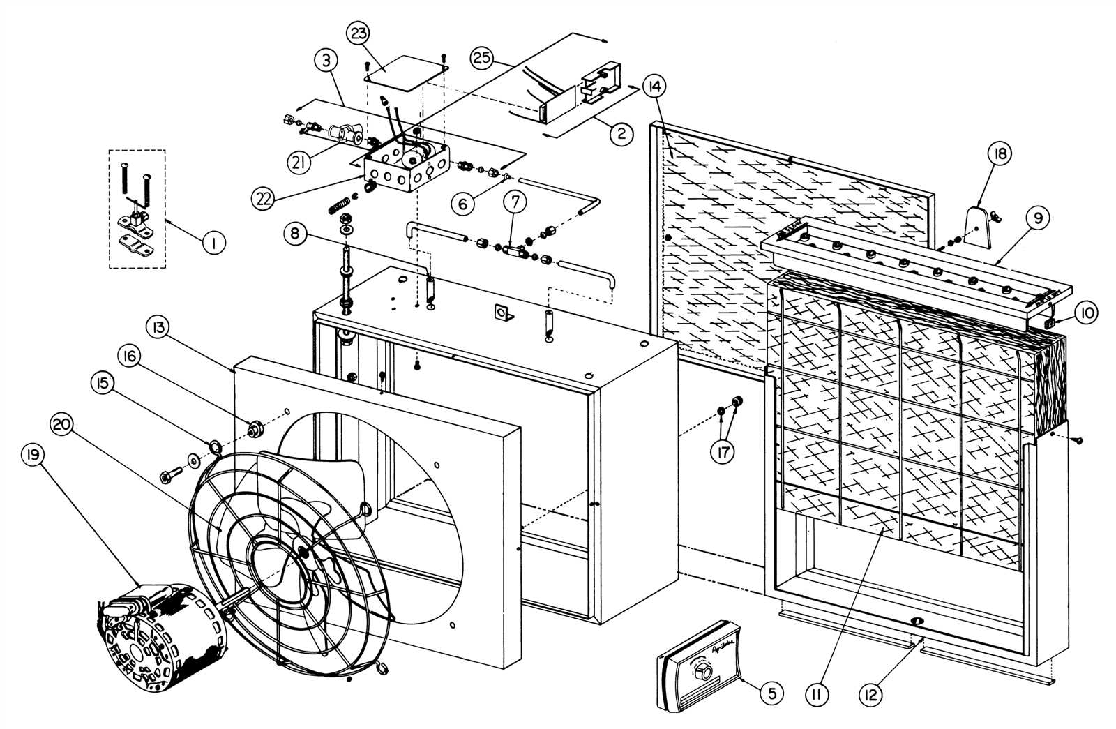 aprilaire 700 parts diagram