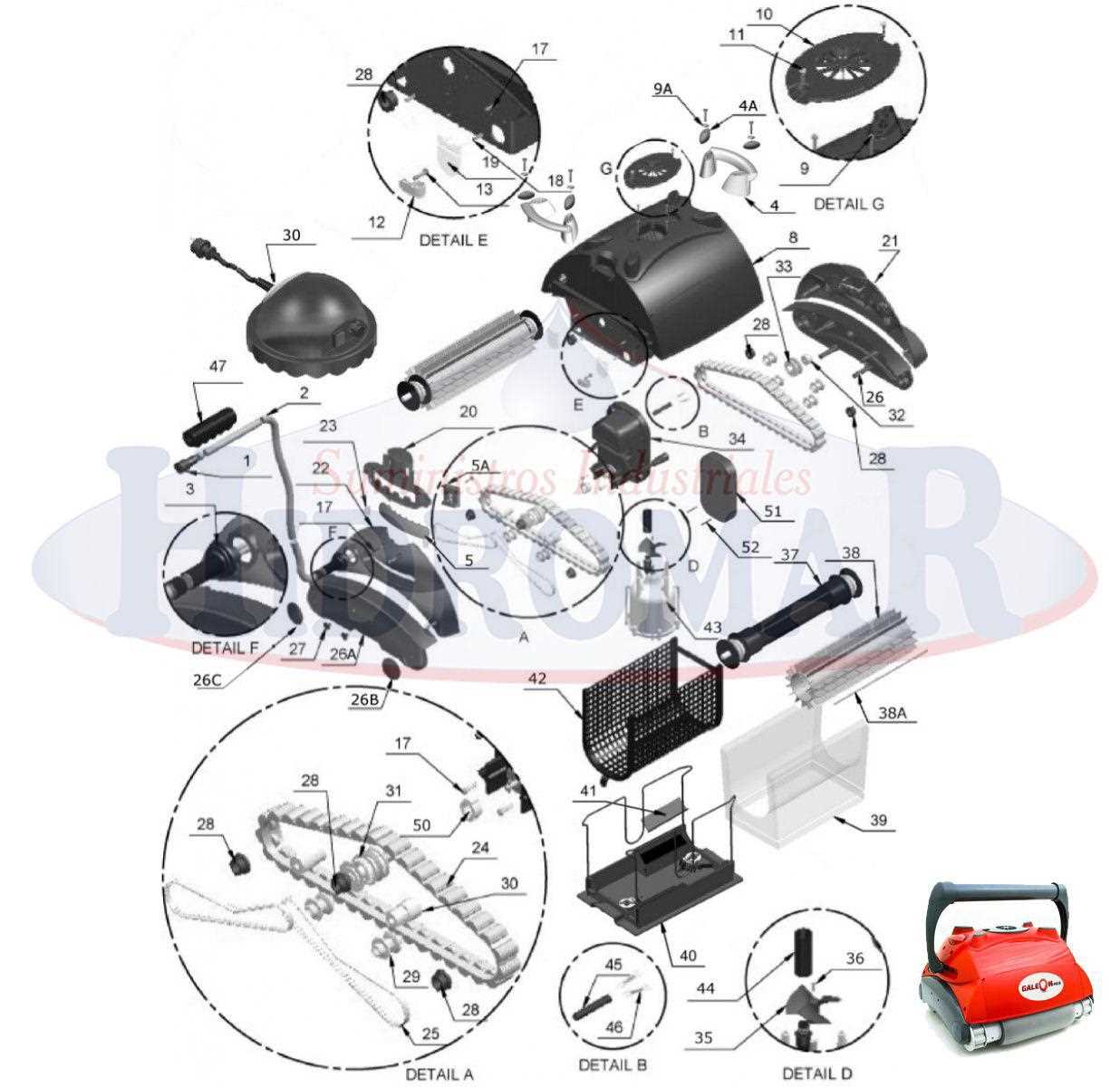 aquabot parts diagram