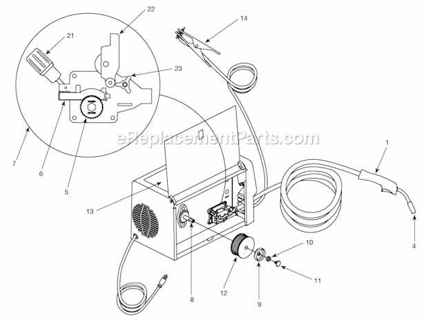 arc welder parts diagram