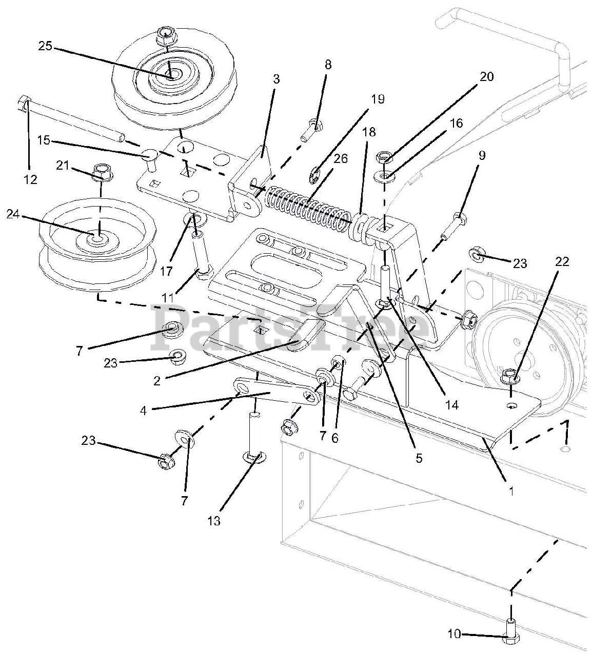 ariens 42 mower deck parts diagram