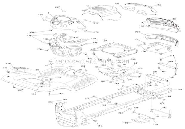 ariens lawn tractor parts diagram